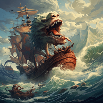 Compass in the Sea: The Beast | Talestories.com | Pirate Tales - Monster Stories - Adventure Stories