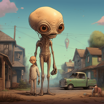 My Alien Neighbor | Alien Stories - Funny Tales - Fairytales